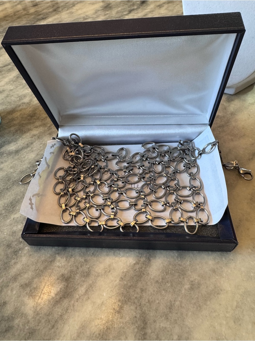 Steel by Design - Women’s bib necklace - Picture 8 of 9